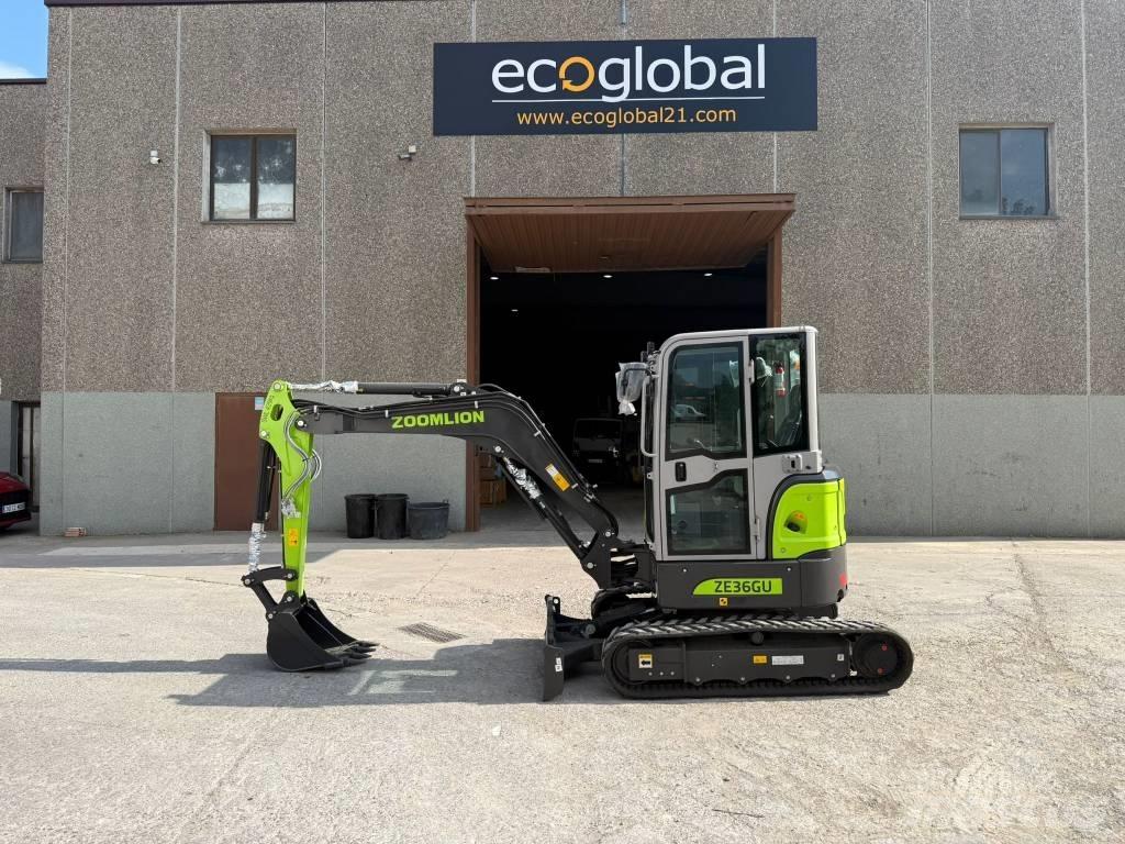 Zoomlion ZE 36 GU Mini ekskavatörler, 7 tona dek