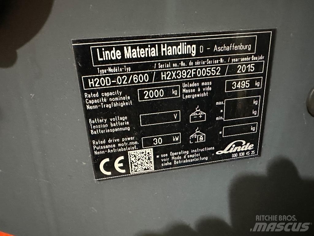 Linde H20D-02 Dizel forkliftler