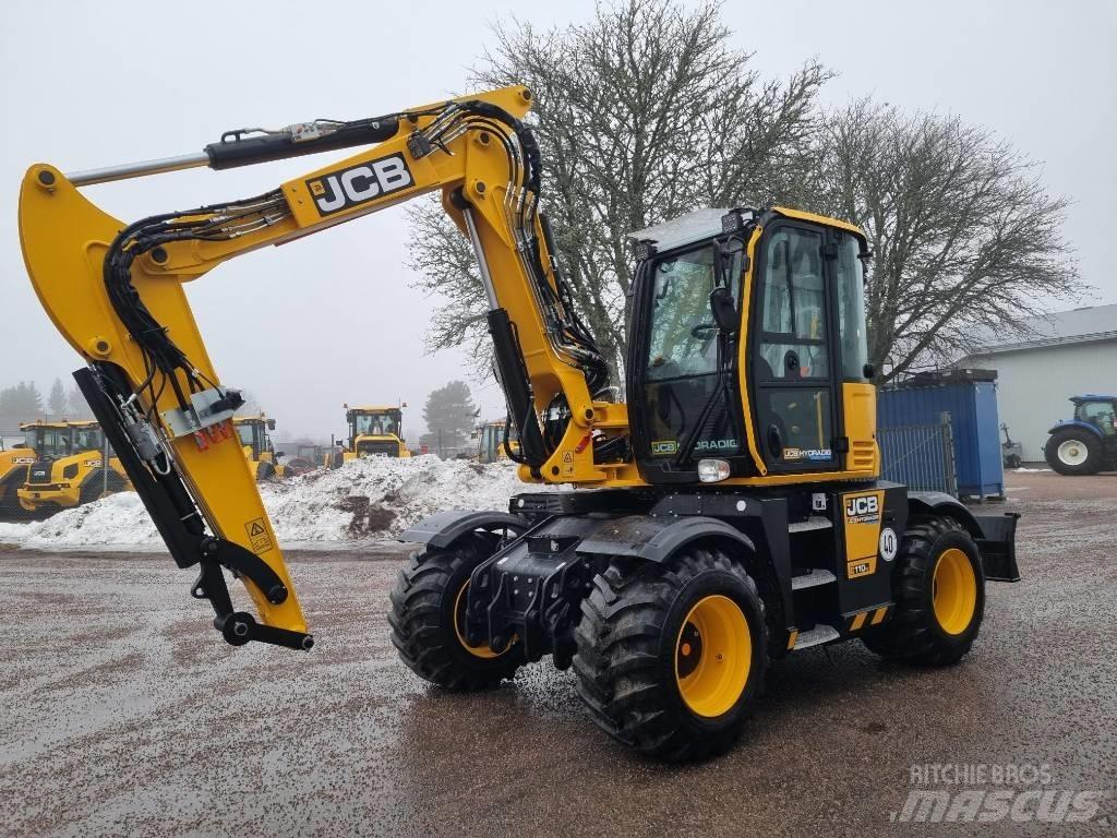 JCB Hydradig 110W Lastik tekerli ekskavatörler