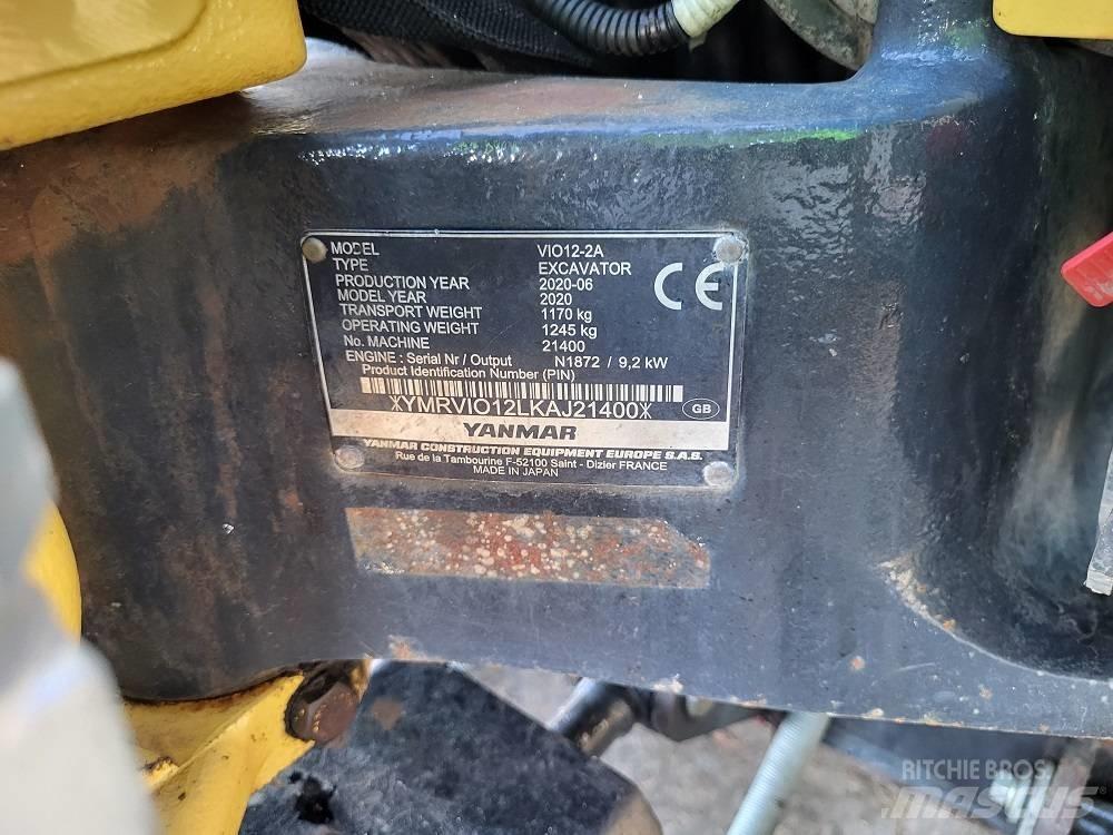 Yanmar Vio 12 Mini ekskavatörler, 7 tona dek