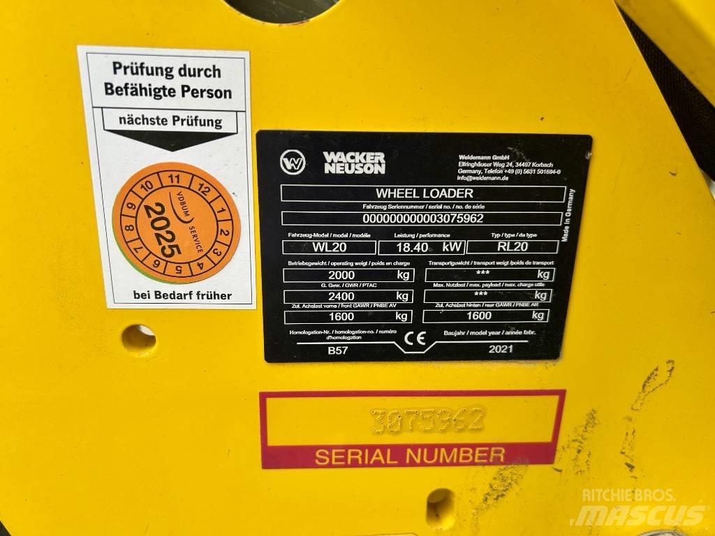 Wacker Neuson WL 20 Tekerlekli yükleyiciler
