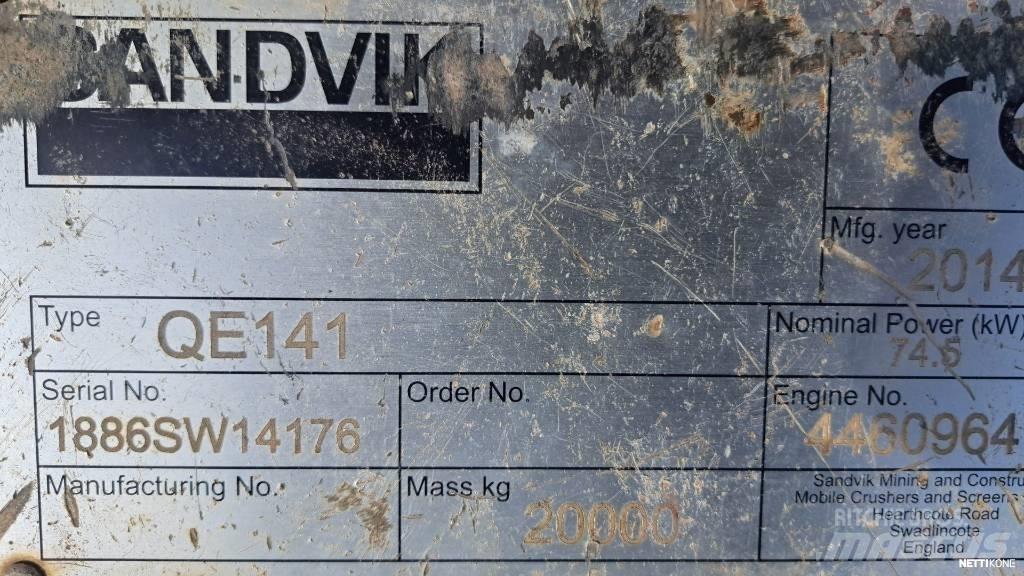 Sandvik QE 141 Gezer eleyiciler