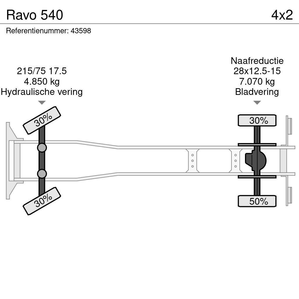 Ravo 540 Süpürme kamyonları