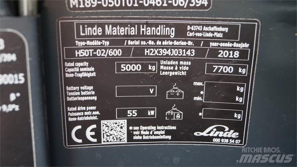 Linde H50T/600 LPG'li forkliftler