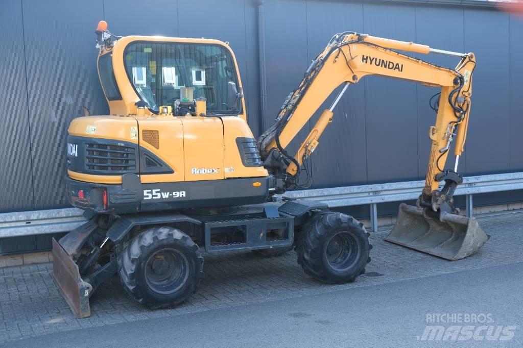  Robex 55W-9A Lastik tekerli ekskavatörler