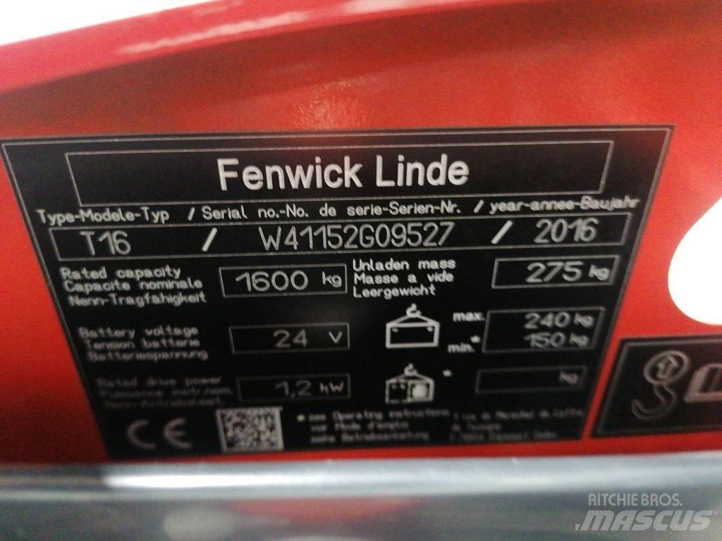 Linde T16 Düsük seviye kaldirici