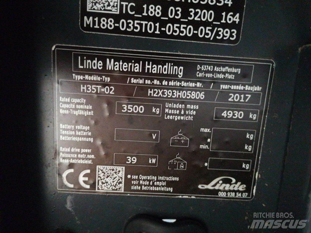 Linde H35T-02 LPG'li forkliftler
