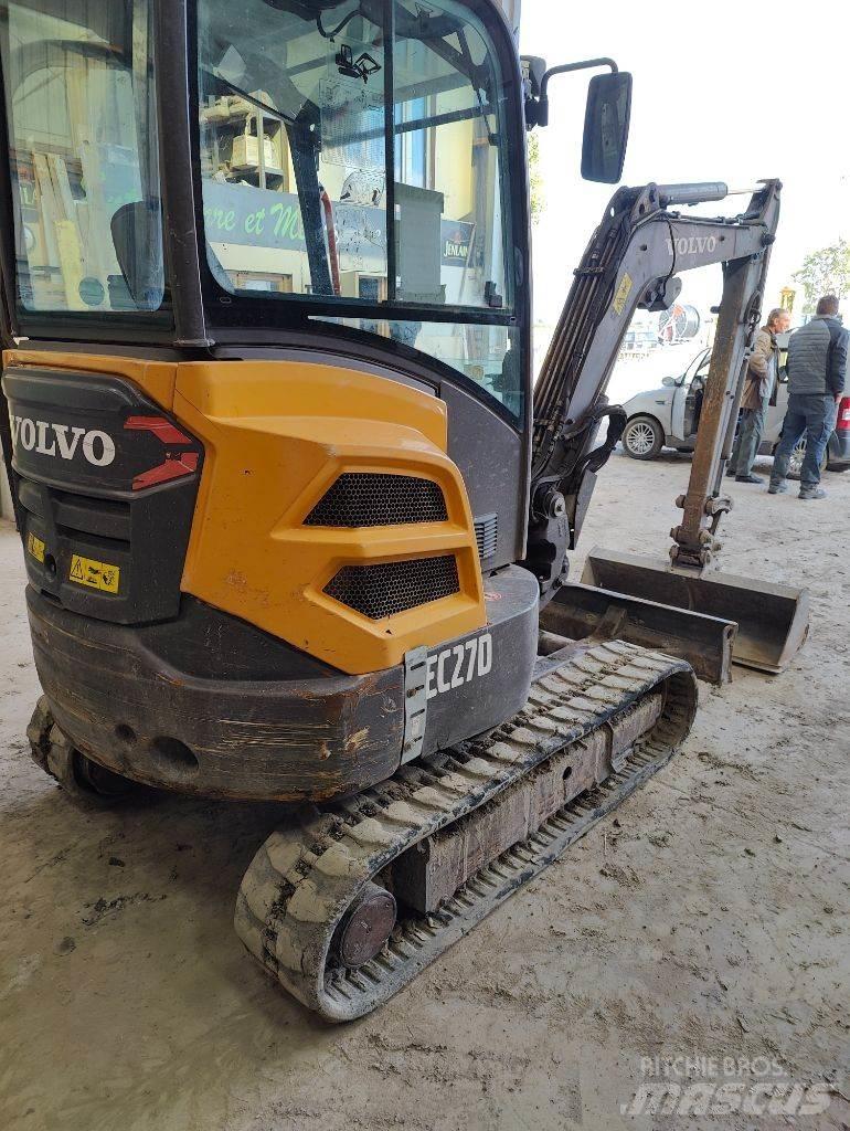 Volvo EC 27 D Mini ekskavatörler, 7 tona dek