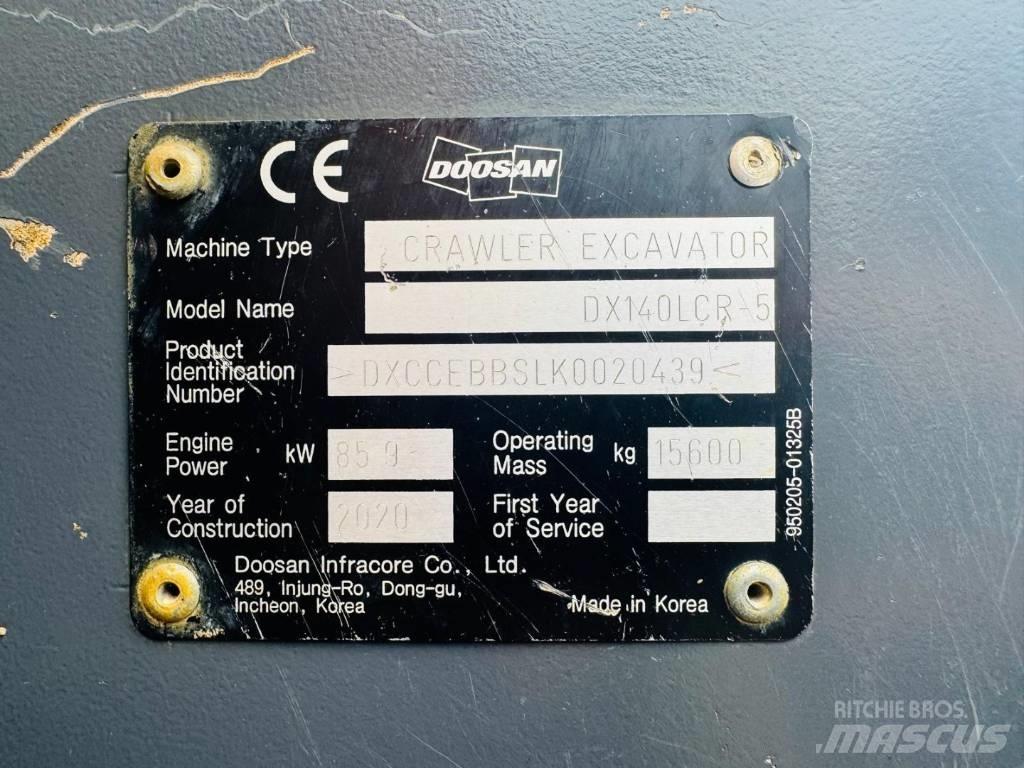 Doosan DX 140 LCR-5 Paletli ekskavatörler