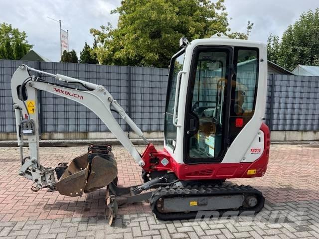 Takeuchi TB 216 Mini ekskavatörler, 7 tona dek