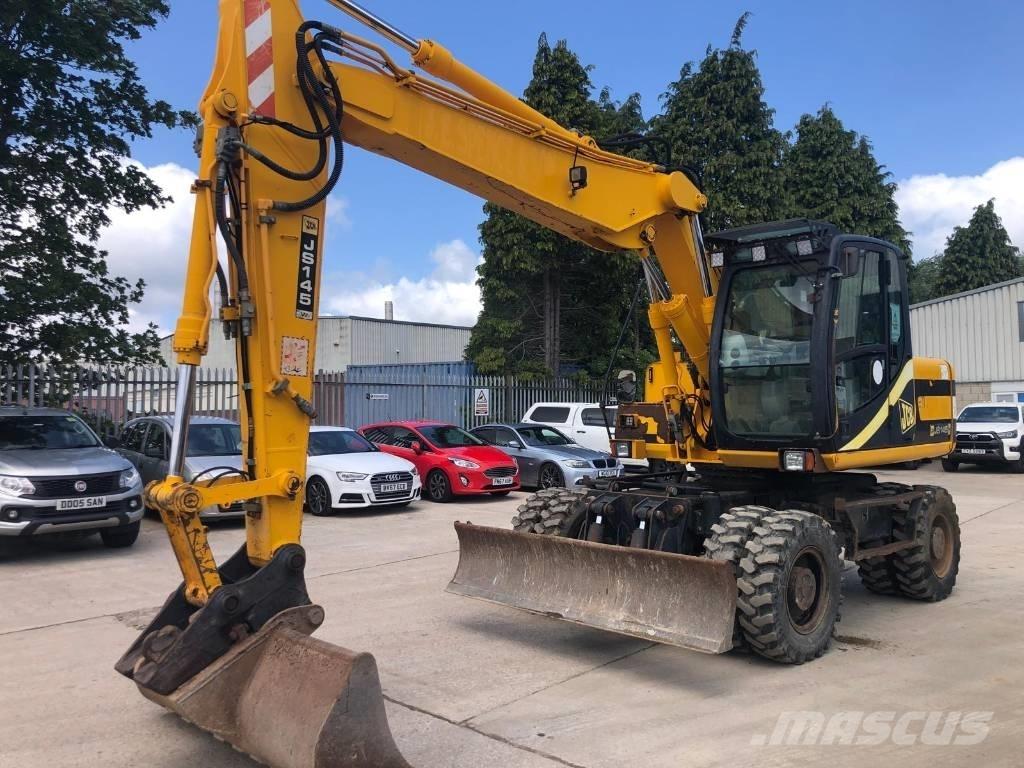 JCB JS145W Lastik tekerli ekskavatörler