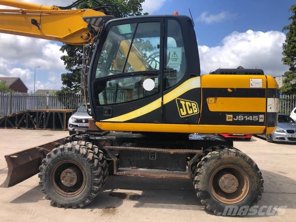JCB JS145W Lastik tekerli ekskavatörler
