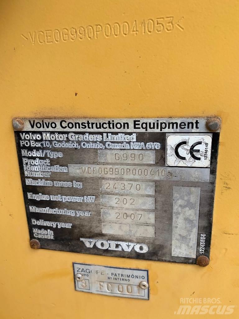 Volvo G990 Greyderler