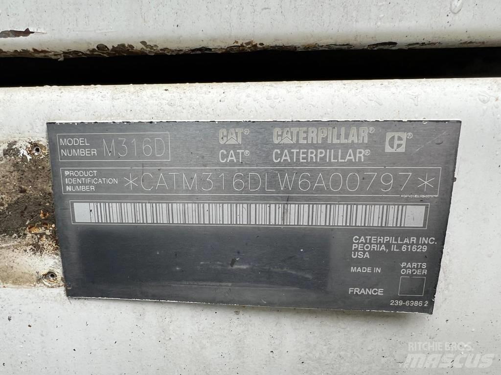 CAT 316 d Lastik tekerli ekskavatörler