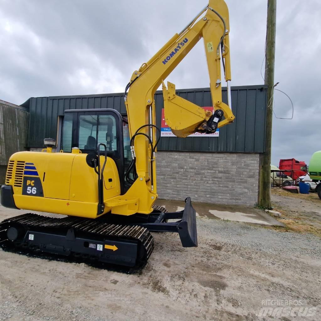 Komatsu PC56-7 Mini ekskavatörler, 7 tona dek