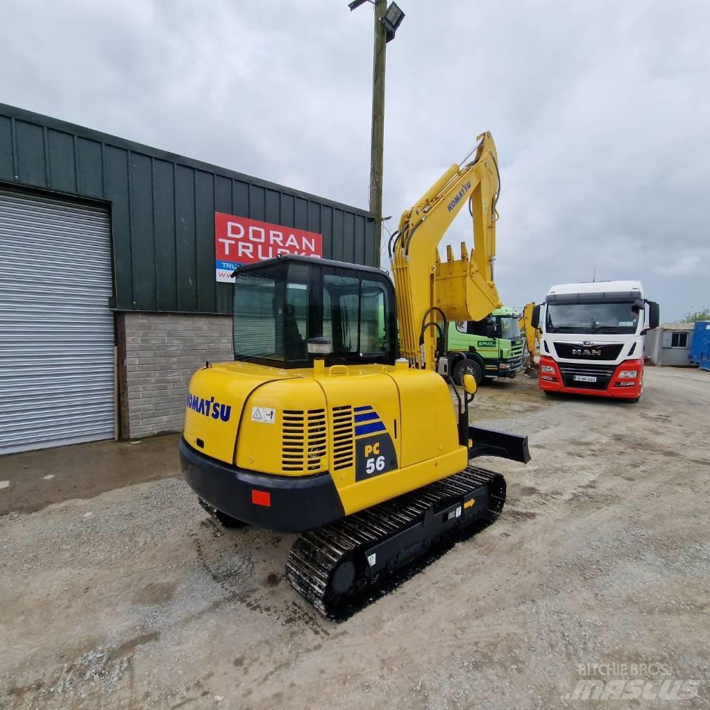 Komatsu PC56-7 Mini ekskavatörler, 7 tona dek