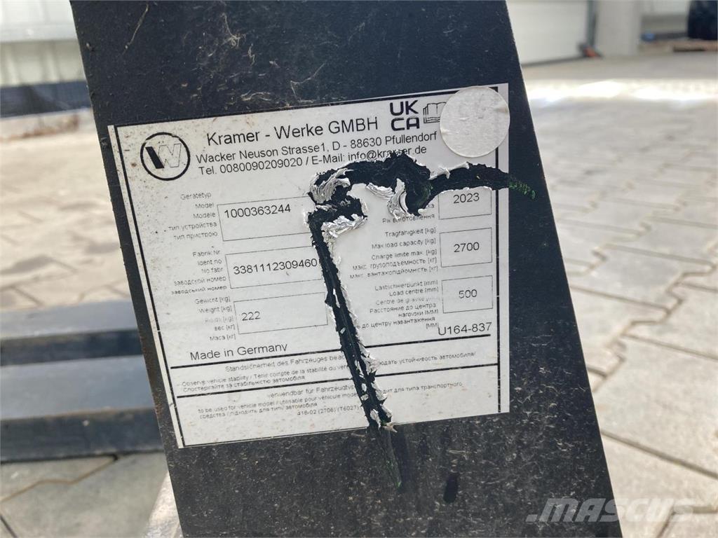 Kramer 1200 mm Ön yükleyici atasmanlar