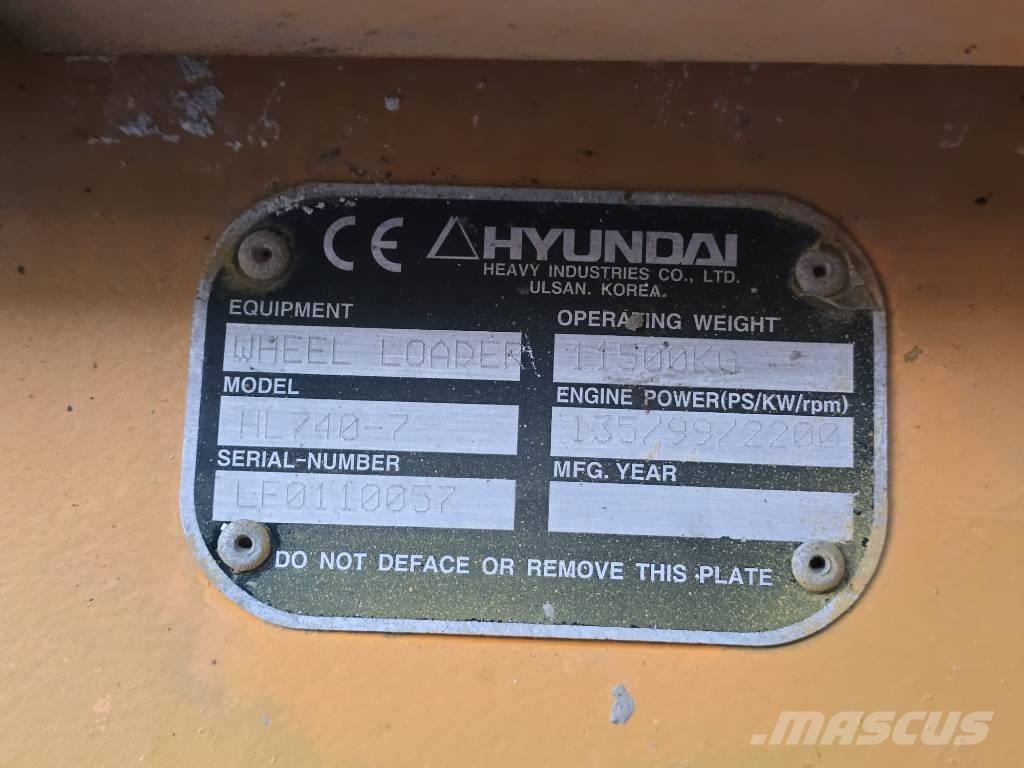 Hyundai 740-7 Tekerlekli yükleyiciler