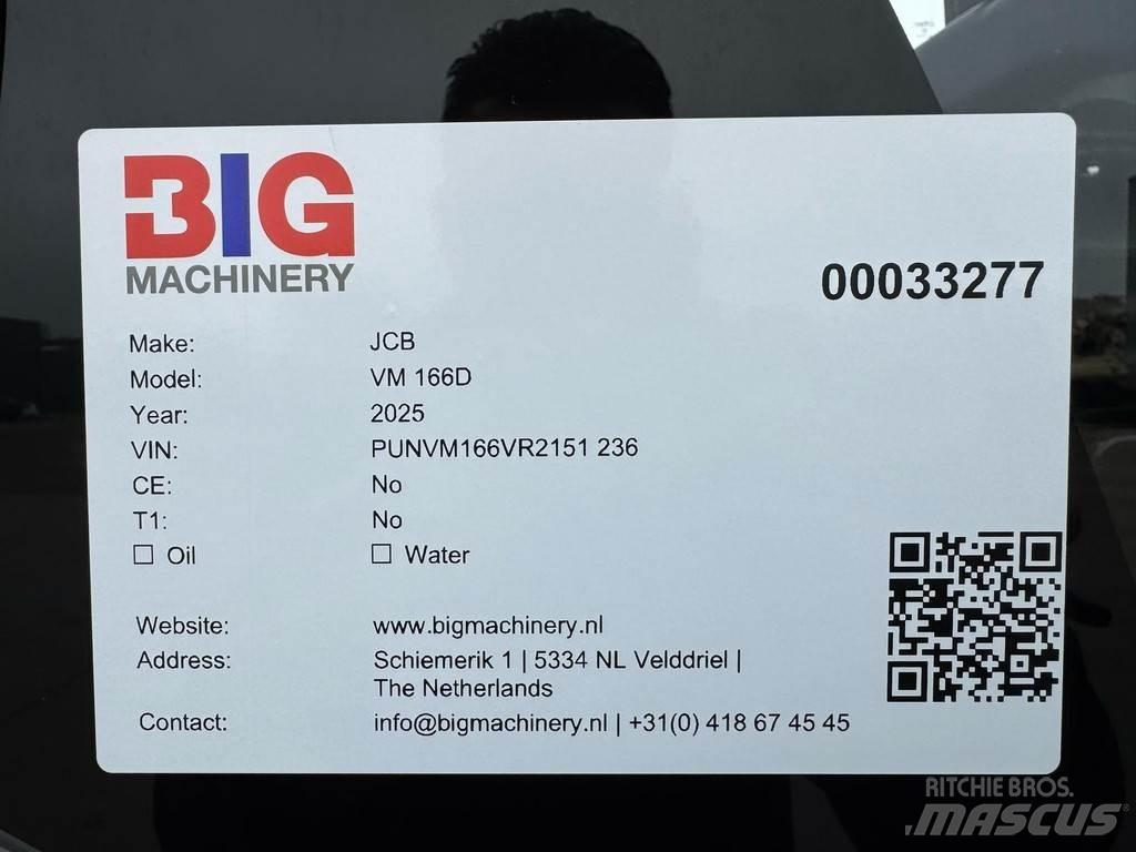 JCB VM166D Tek tamburlu silindirler