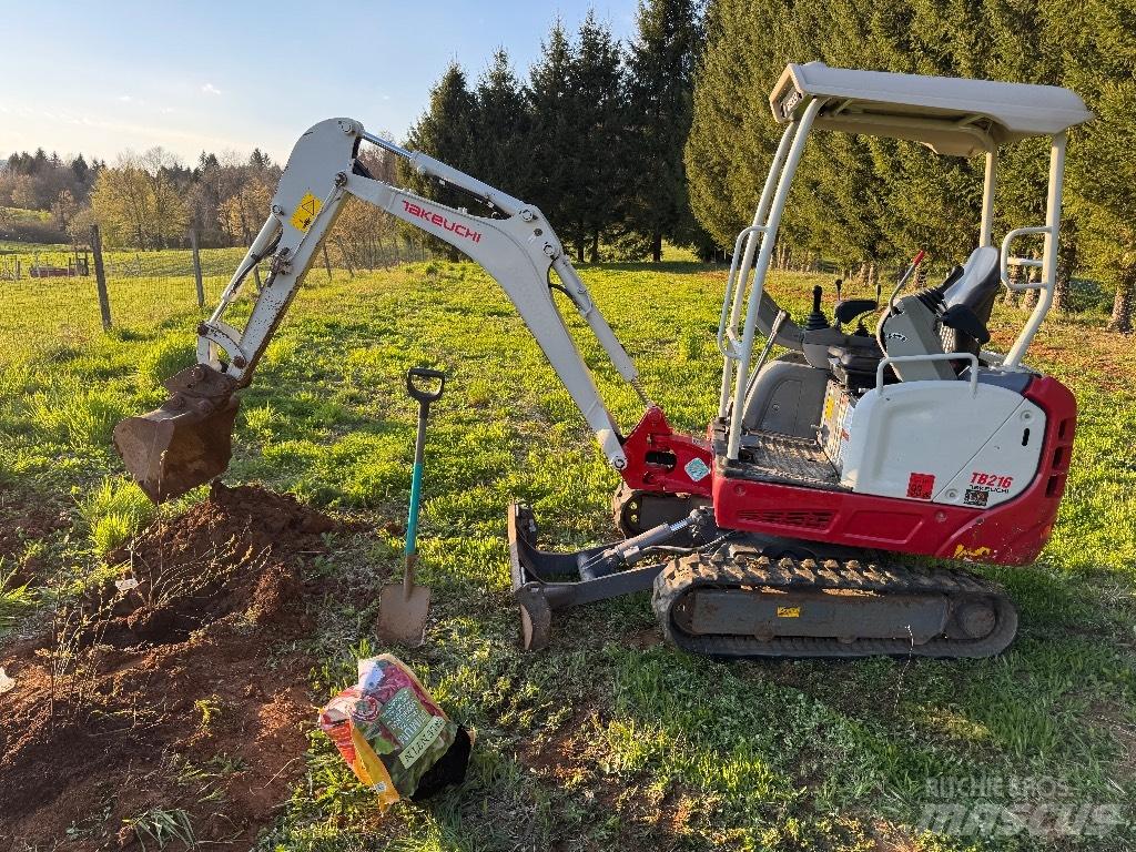 Takeuchi TB 216 Mini ekskavatörler, 7 tona dek