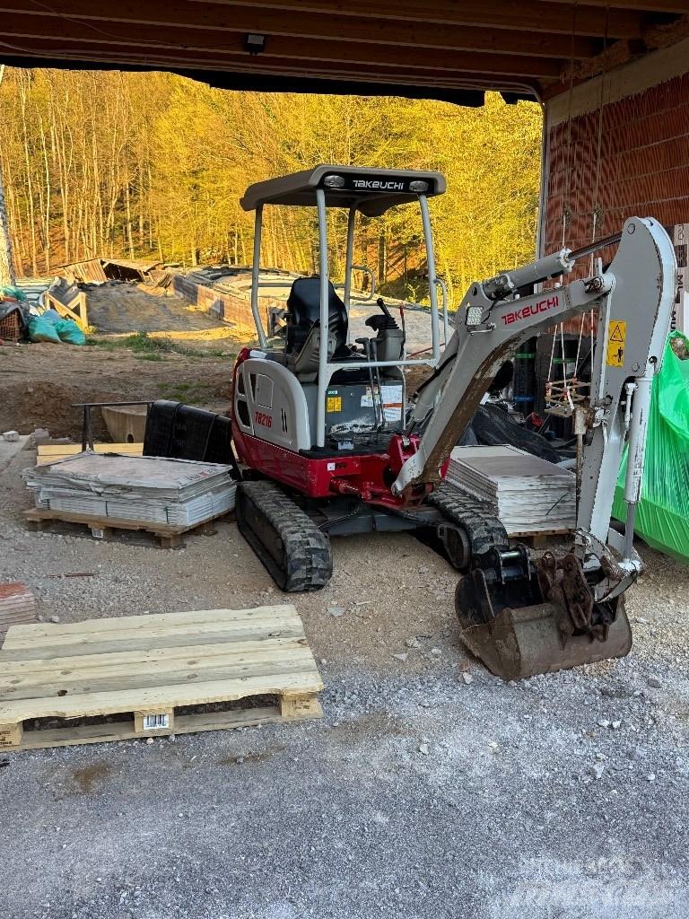 Takeuchi TB 216 Mini ekskavatörler, 7 tona dek