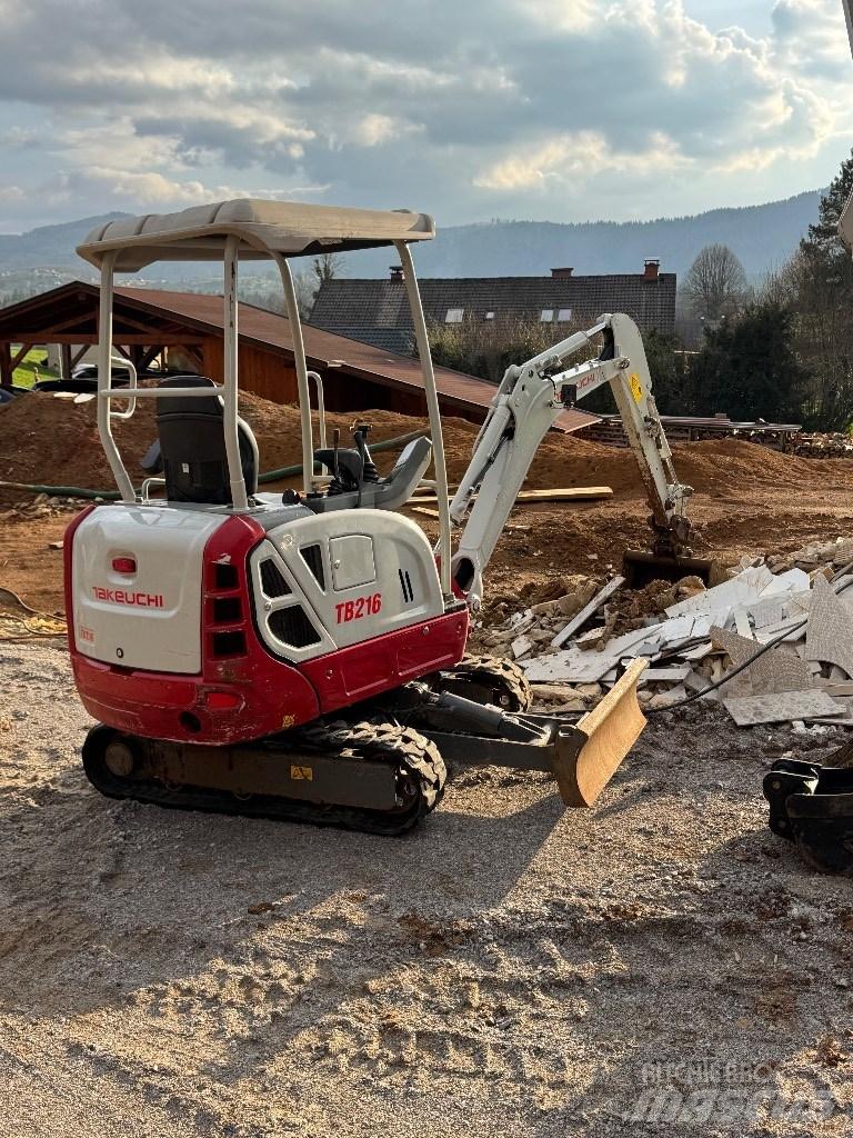 Takeuchi TB 216 Mini ekskavatörler, 7 tona dek