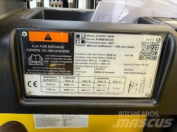 Hyster J2,0XNT Dizel forkliftler