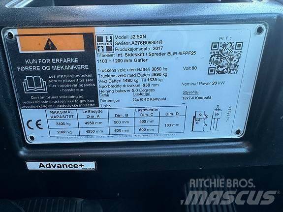 Hyster J2,5XN Dizel forkliftler