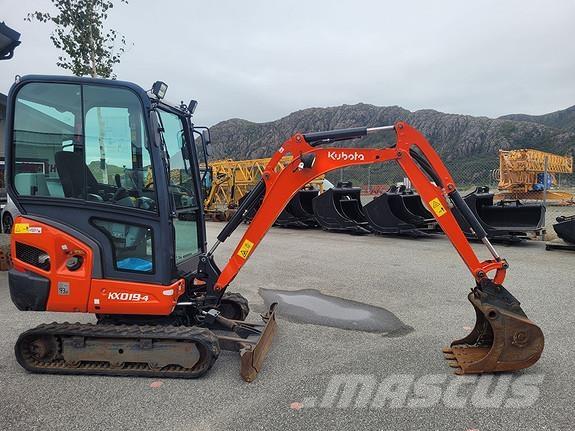 Kubota KX019-4 Mini ekskavatörler, 7 tona dek