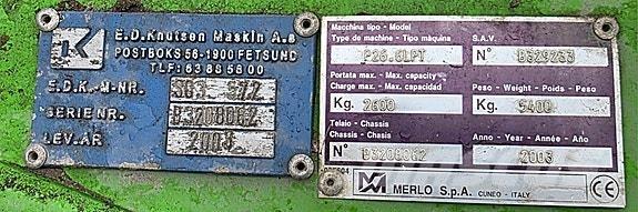 Merlo P26.6LPT Teleskopik yükleyiciler