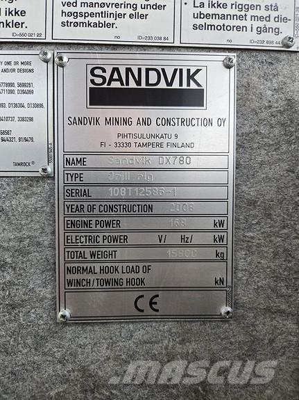 Sandvik DX780 Sondaj kuleleri