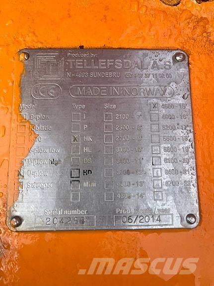 Tellefsdal 4600 H2 Kar küreme biçaklari