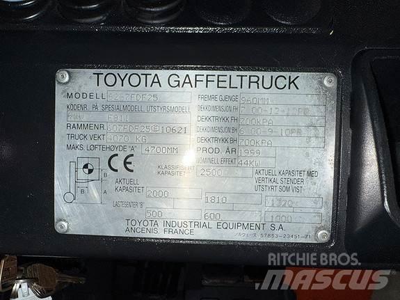 Toyota 62-FDF25 Dizel forkliftler