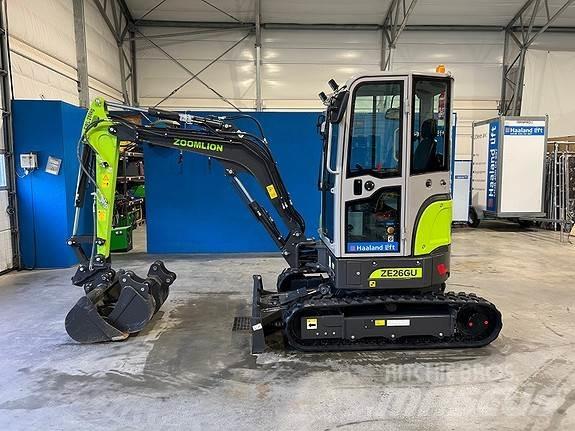 Zoomlion ZE26GU Mini ekskavatörler, 7 tona dek