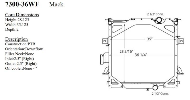 Mack CTP Radyatörler