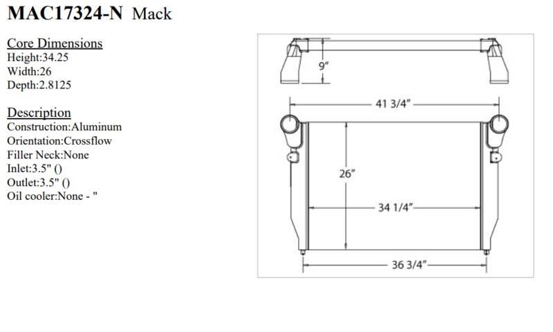Mack CXN Diger aksam