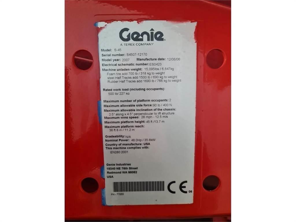 Genie S-45 Teleskopik personel platformları