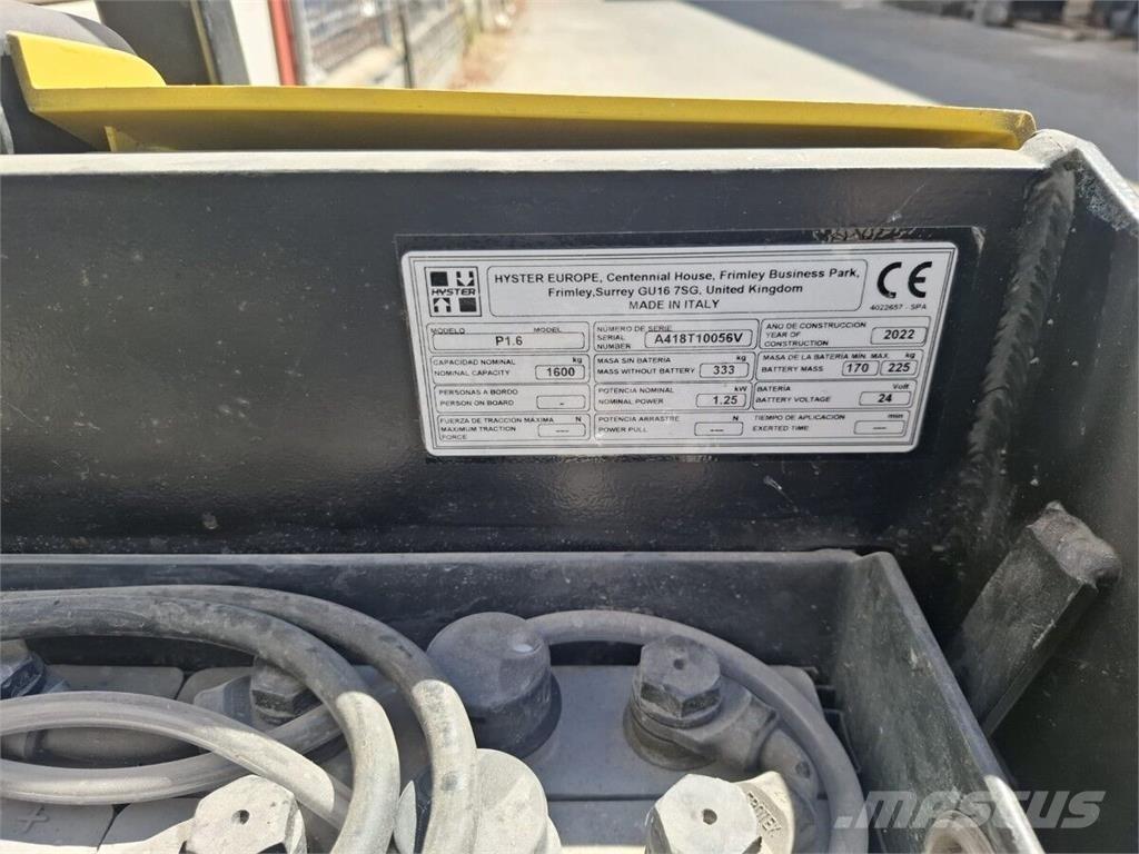 Hyster P1.6 Digerleri