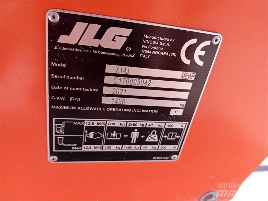 JLG X14J Körüklü personel platformları