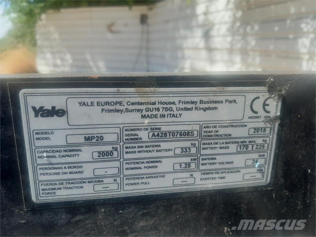 Yale MP20 Digerleri