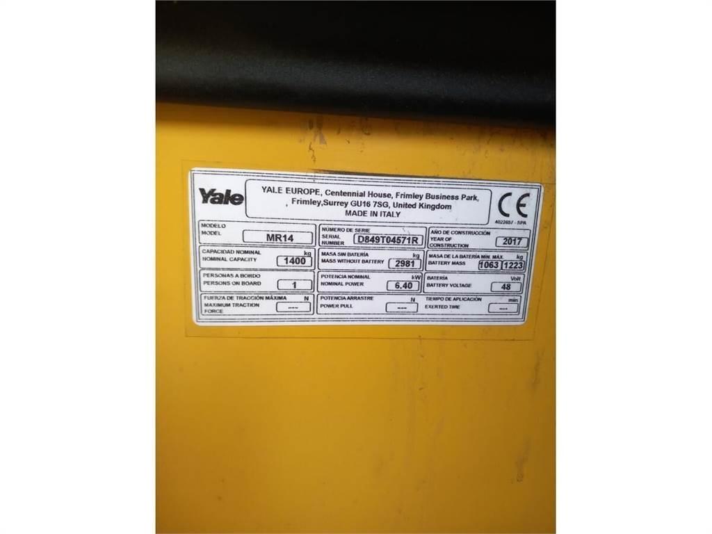 Yale MR14 Reach truck - depo içi istif araçları