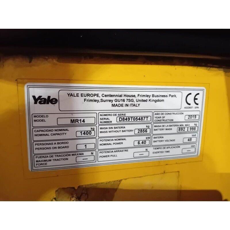 Yale MR14 Reach truck - depo içi istif araçları