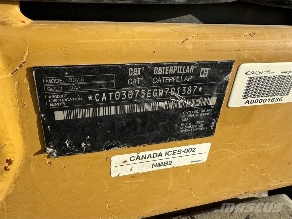 CAT 307.5 Paletli ekskavatörler