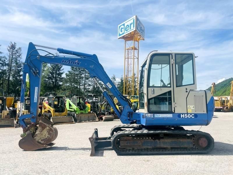 Hanix H50C Mini ekskavatörler, 7 tona dek