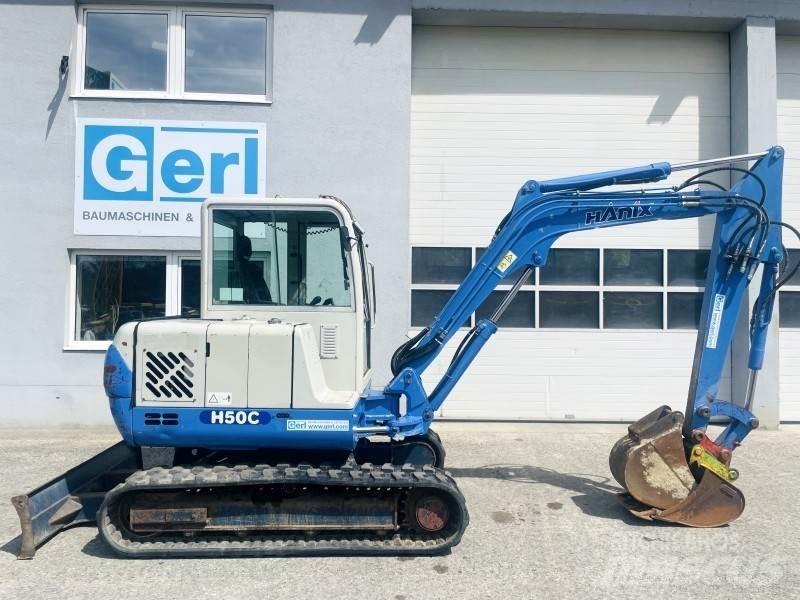 Hanix H50C Mini ekskavatörler, 7 tona dek