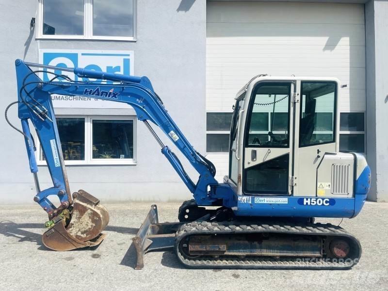 Hanix H50C Mini ekskavatörler, 7 tona dek