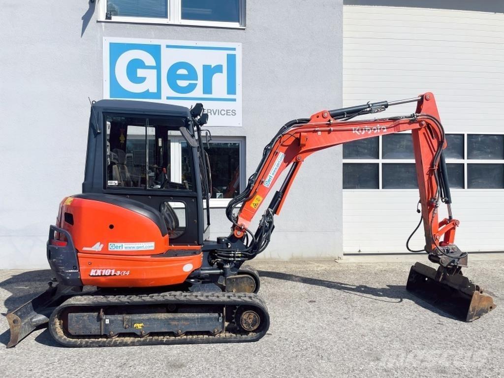 Kubota KX101-3a Mini ekskavatörler, 7 tona dek