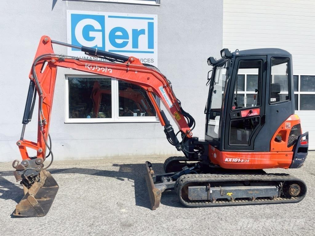 Kubota KX101-3a Mini ekskavatörler, 7 tona dek