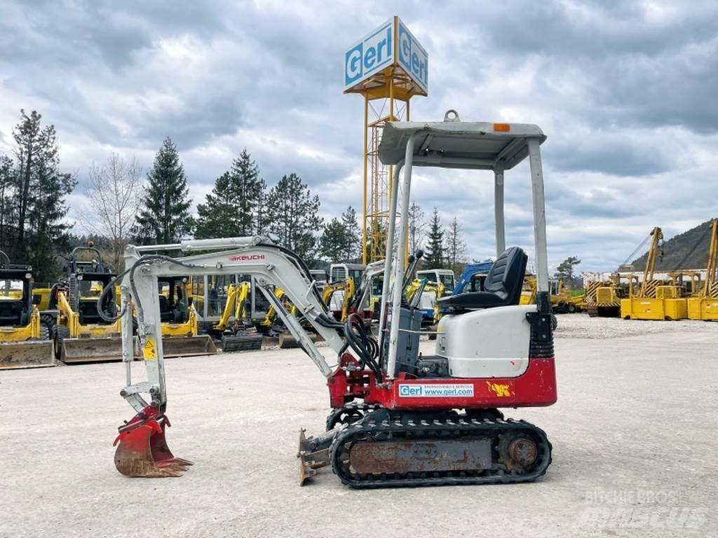 Takeuchi TB108 Mini ekskavatörler, 7 tona dek