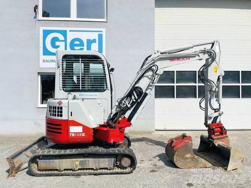 Takeuchi TB138FR Mini ekskavatörler, 7 tona dek